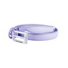 Biagiotti Women's Genuine Leather Thin Belt with Box, Violet 2