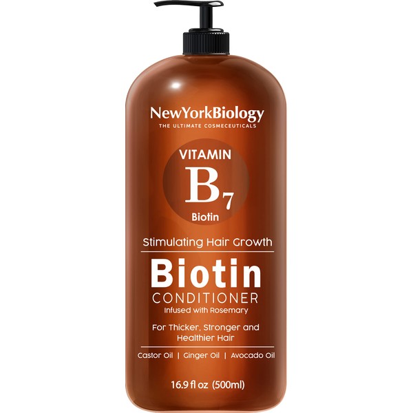 Biotin Conditioner for Hair Growth and Thinning Hair – Thickening Formula for Hair Loss Treatment – For Men & Women – Anti Dandruff - 16.9 fl Oz