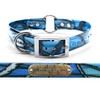 1" Pattern Premium Glow Tuff Center Ring Dog Collar with