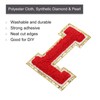 sourcing map 4 Pieces Chenille Letter Badge Iron-On Letter Patch