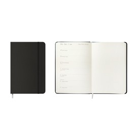 Idena 12061 Pocket Diary 2026 in Format 13 x 21 cm, 1 Week on 1 Page, Black Diary with Elastic Band, Inner Pocket and Bookmark