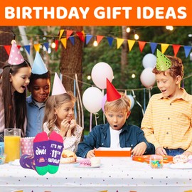 HAPPYPOP 11th Birthday Gifts Ideas - Socks for Kids Age 11, Eleven Year Old Gifts for Tween with Greeting Card
