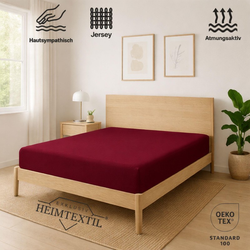 EXKLUSIV HEIMTEXTIL Jersey Fitted Sheet Premium 60 x 120 cm