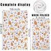 MYSOMY Orange Tabby Cat Kitchen Towels Orange Tabby Cat Gift