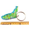 Florida Key Chain Acrylic Souvenir Retro State Map Gift 2