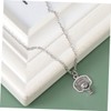 LIFKOME 3pcs Basketball Pendant Necklace Chain Silver Chain Men Necklace