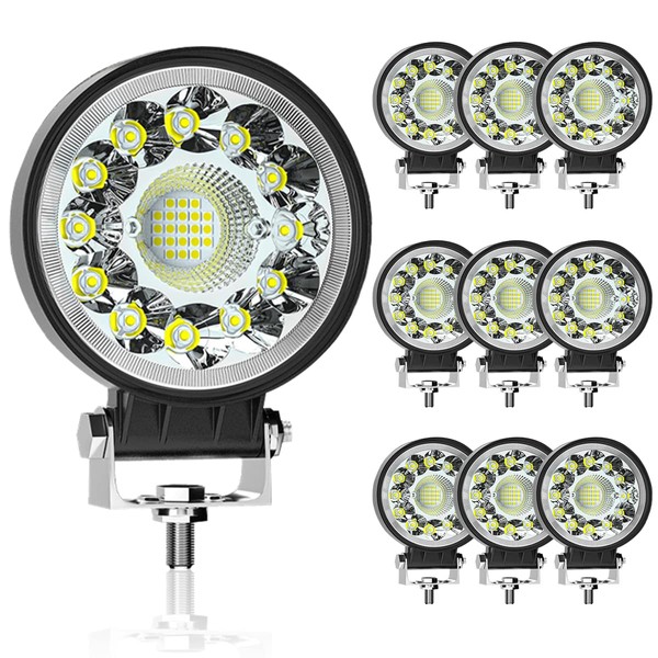 LED Spot Work Lights, 4 Inch LED Pods Light 99W