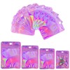 100 Pack Resealable Mylar Bags Smell Proof Bags Packaging Plastic