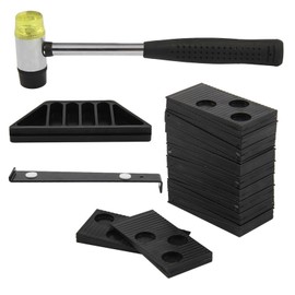 Wood Floor Installation Accessories Kit Pull Bar Double Headed Mallet Kit for 7-15mm Laminate Hardwood Flooring