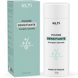 ULTI Paris Scattered Hair for Hair Thickening & Full Hair, 100% Natural! Pouring Hair for Hair Loss and Light Hair, Hair Powder, 27 g (White) (27 g, White)