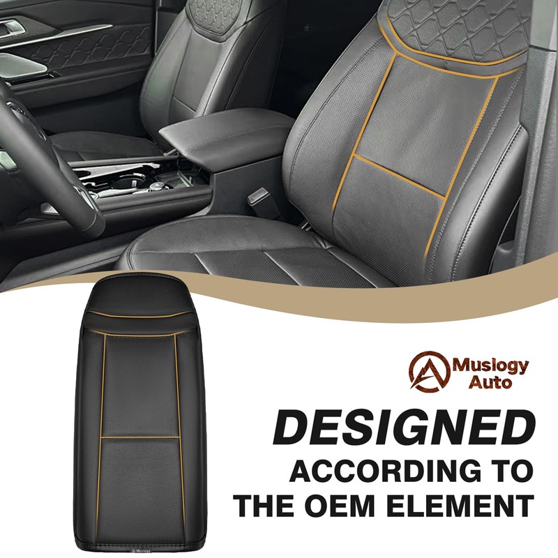 Muslogy Center Console Armrest Cover Compatible with Ford Explorer 2020-2024