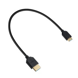 MysRuida 1ft 2.1V Mini HDMI to HDMI Male Cable, 8K@60Hz/4K@120Hz, 48Gbps Bandwidth, 3D Vision, Supports HDR10 4:4:4, HDCP 2.2/2.3, Dolby and Dynamic HDR, OD4mm Cord for Digital Cameras, HDTVs