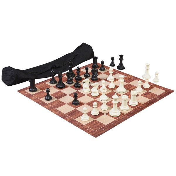 The House of Staunton The World's Greatest Chess Set® - Quadruple Weighted (Mahogany)