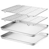Wildone Baking Sheet & Rack Set [2 Sheets + 2