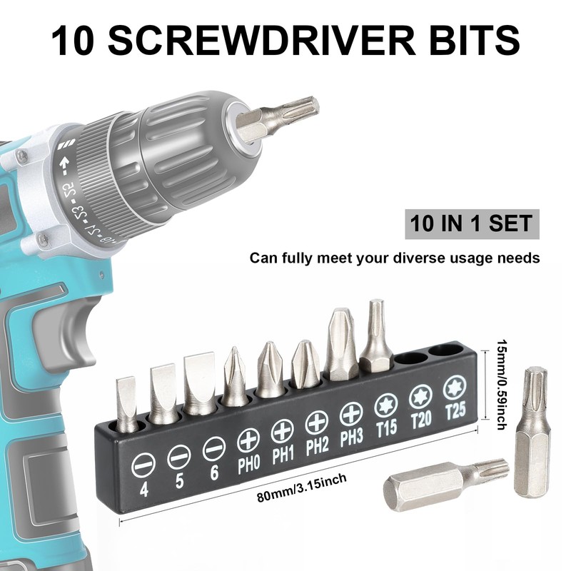 13 Piece 105° Angle Screwdriver Attachment Set, 105° Angle Wrench,