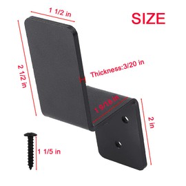 KSWLOR 2x4 Door Barricade Brackets|Heavy Duty Steel Drop Open Bar Security Door Lock Bracket Door Barricade Closed Bar Holder Fits 2x4 Lumber,Security Z Bracket Door Reinforcement Jammer Stopper Lock