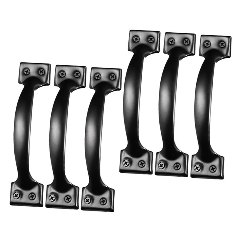 Outanaya 2sets Cupboard Door Handle Vintage Brass Knob Drawer Pull