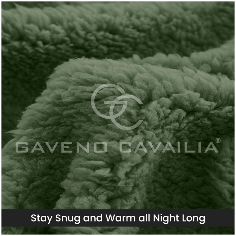 GC GAVENO CAVAILIA Teddy Bear Fleece Single Fitted Sheet -