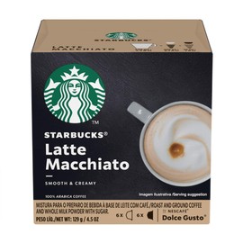 Starbucks Coffee by Nescafe Dolce Gusto, Latte Macchiato, Coffee Pods, 12 capsules, Pack of 3