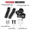 PSLER M8 Motorcycle Foot Pegs - E Bike Pegs Foldable