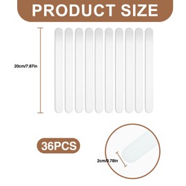 LLFYXM 36Pcs Non Slip Grip Stickers 200mm*20mm,Anti Slip Safety Strip Stickers For Bathroom Flooring Stairs & Smooth Surfaces,Transparent Non Slip Shower Stickers Waterproof, Strong Adhesion