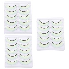 Baluue Sets Lightweight Fake Eyelashes Women's Fluffy Strip Lashes Reusable Lash Extensions Kit Pairs