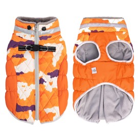 chamarra de invierno grueso para perro, cómodo chaleco para perros pequeños, medianos y grandes con agujero para arnés YRFN02L
