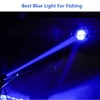 2 Pcs Single Mode Blue Light Flashlight Long Range LED