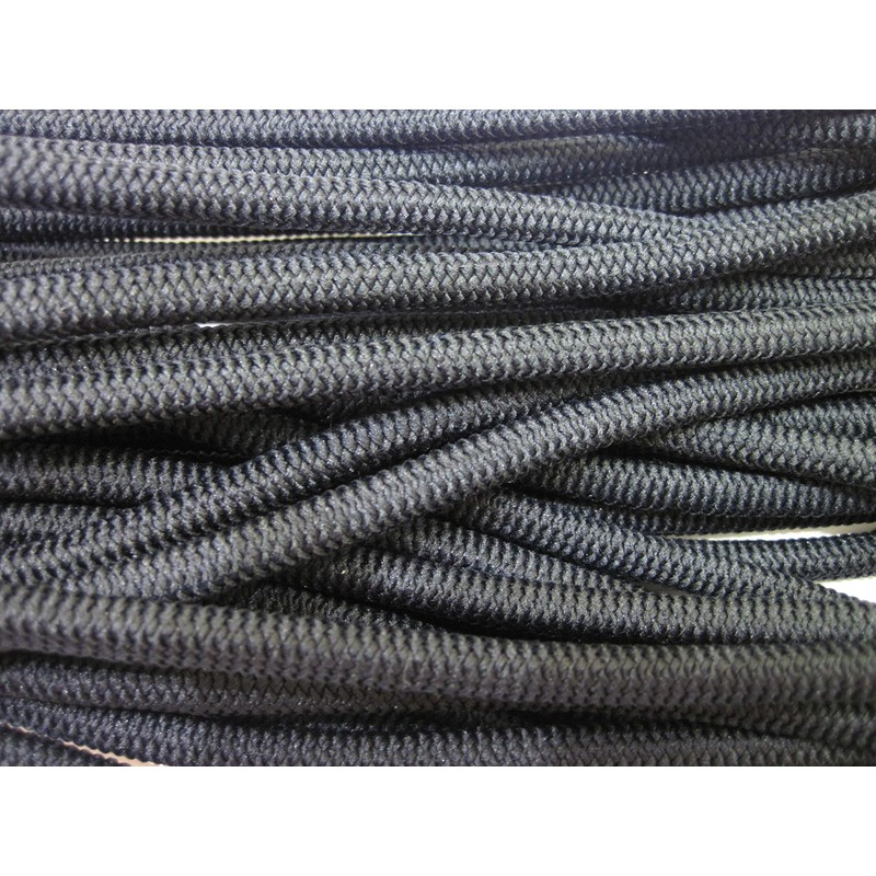 7mm (Approximately 1/4 inch) Elastic Bungee Polyester Cord (10ft, Black)