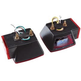 INGQI Rear Led Submersible Trailer Tail Lights Kit All-weather Molded Plastic Housing Boat Marker Truck Waterproof