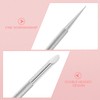 Beavorty 2pcs Stainless Steel Cuticle Pusher Nail Cleaner Remover Cutter