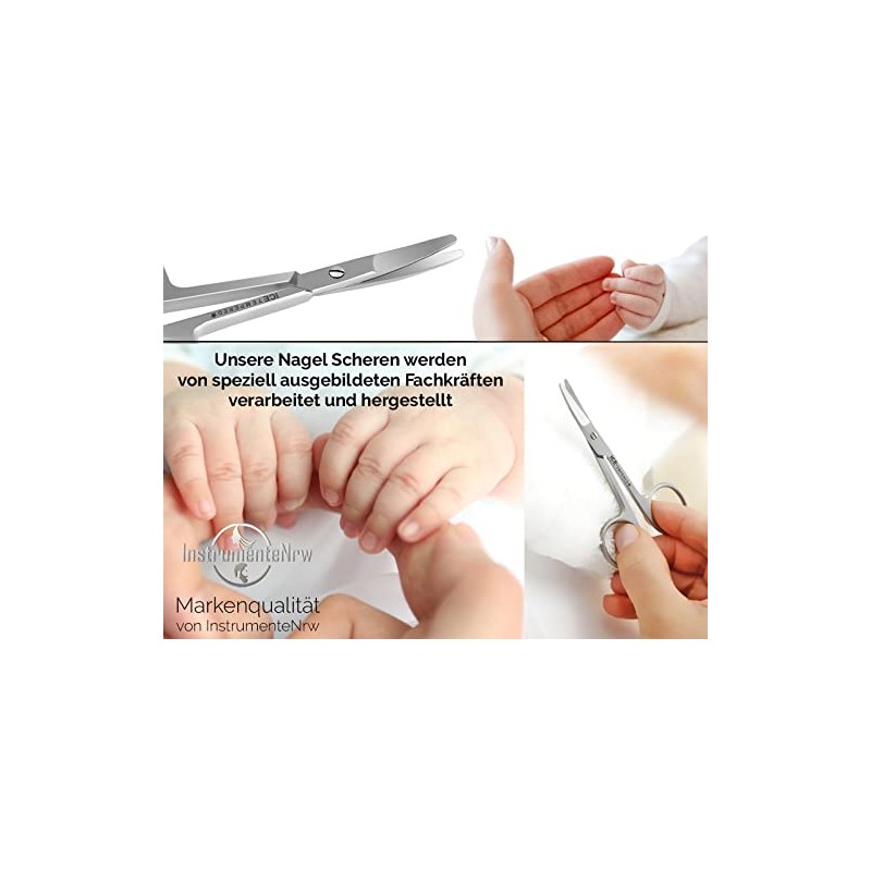 Professional Stainless Steel Nail Scissors, Baby Nail Scissors with Rounded