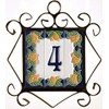 Italian Ceramic Numbers & Letters - Lemon Design - Tile