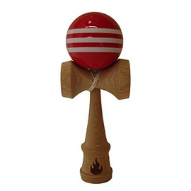 Triple Red/White Stripe Kendama