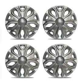 Mayde 16-Inch Hubcaps Fits 2015-2023 Ford Transit, Replacement Wheel Covers (Set of 4, Silver)
