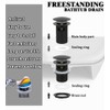 Brass Freestanding Tub Drain, Pop Up Freestanding Tub Drain Plug,