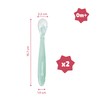 Badabulle B005413 Silikonlöffel, extraweiche Babylöffel, ideal für die Beikost, 2er