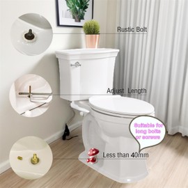 Mushroom Toilet Floor Bolt Caps, Ceramic Mushroom Toilet Bolt Covers, Cute Bathroom Decor, Fun Gadgets for The Toilet Easy Installation (Red Mushroom)