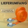 Lashing Straps with Quick Release Set of 2, 25 mm