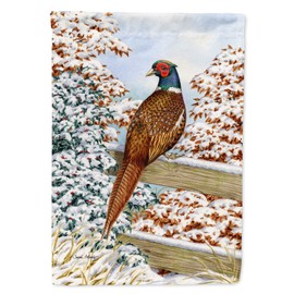 Caroline's Treasures ASA2062GF Pheasant Garden Flag Mailbox Flag Decorative Yard Flag Banner Outside Patio Artwork Yard Flower Beds, Garden Size, Multicolor