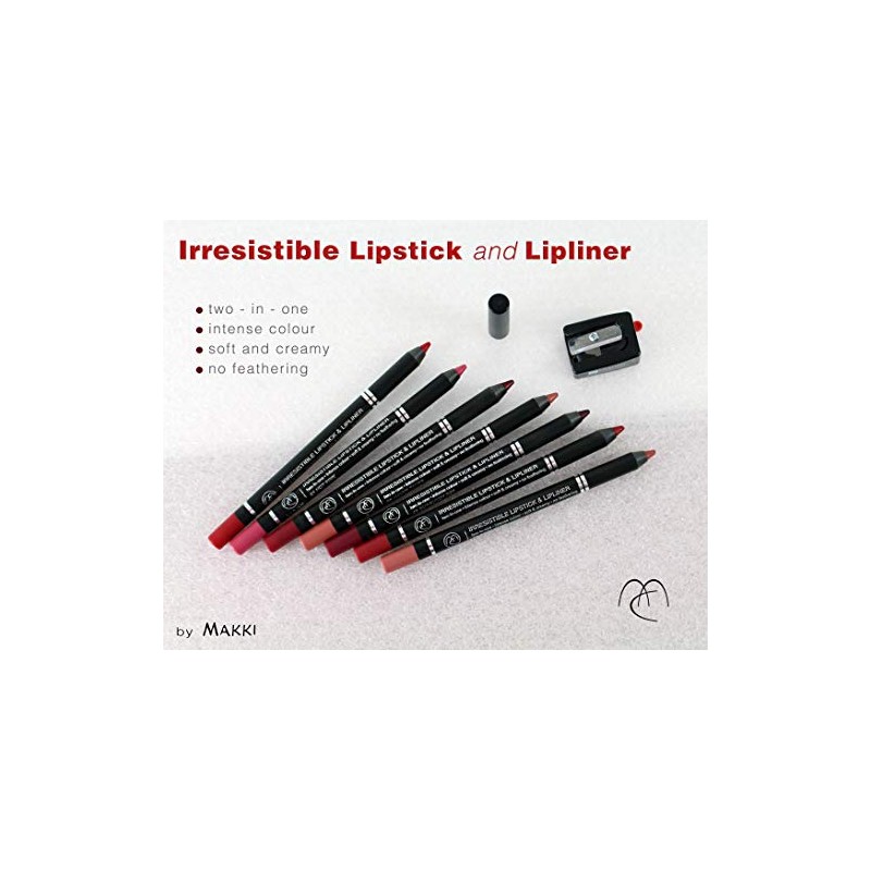 Ruby Makki Irresistible Lipstick & Lip Liner Pencil, Intense, Rich