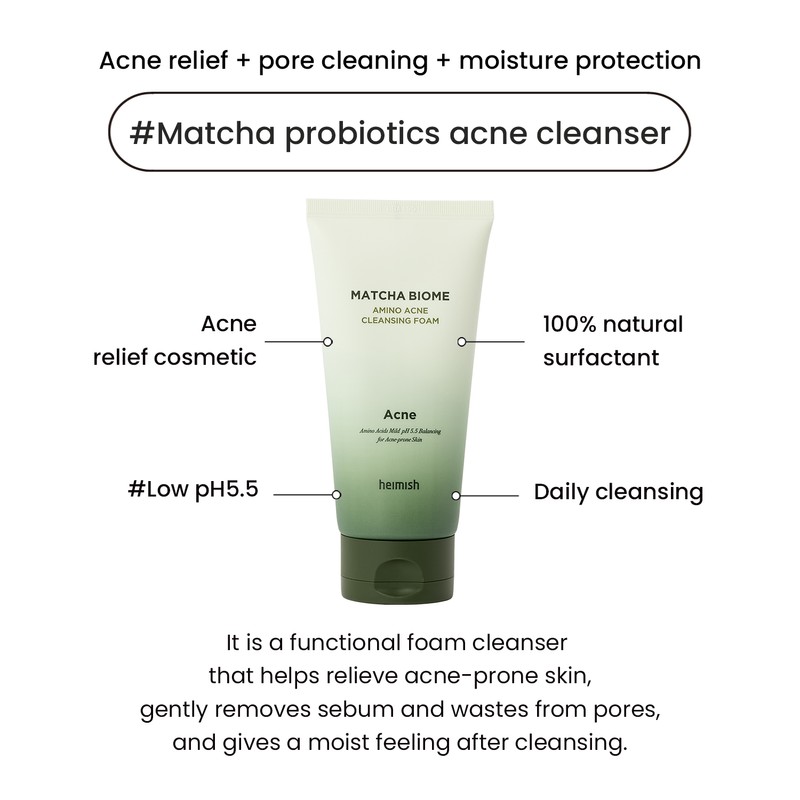 heimish [heimish]Matcha Biome Amino Acne Cleansing Foam 150ml