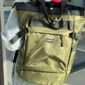 Versatile tote backpack casual commute Travel luggage is brown