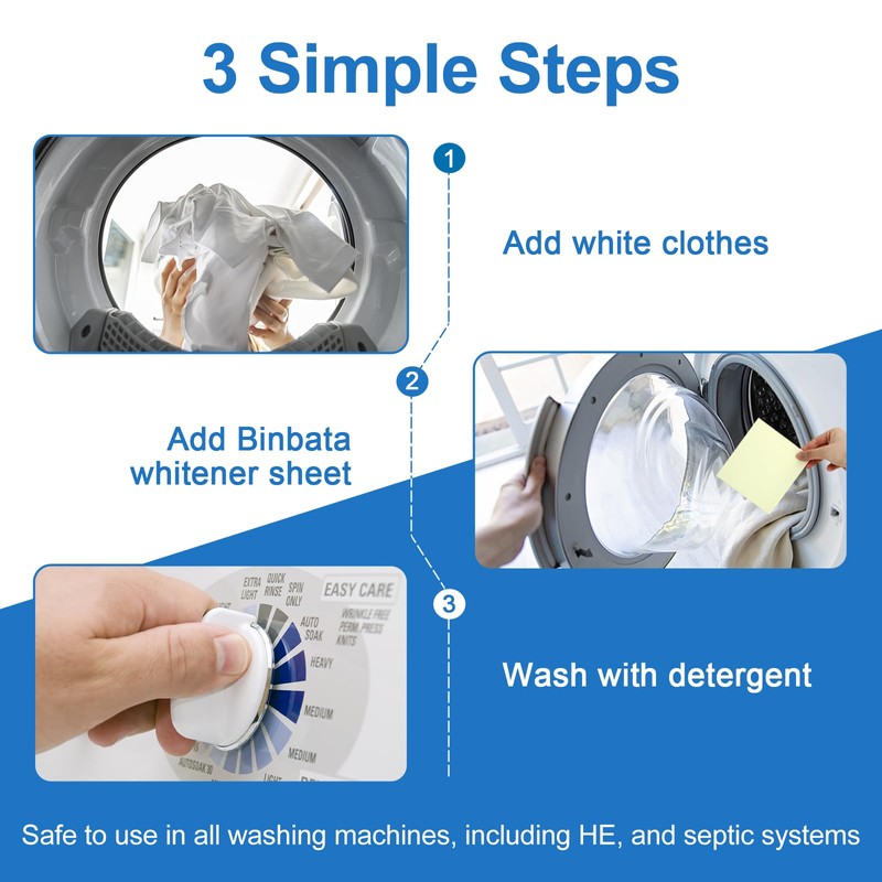 Eco Laundry Whitener Sheets 78 Count – Binbata Unscented High