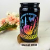 UV DTF DECALS, 4" height, Cup Decals, Cup Stickers, Cup
