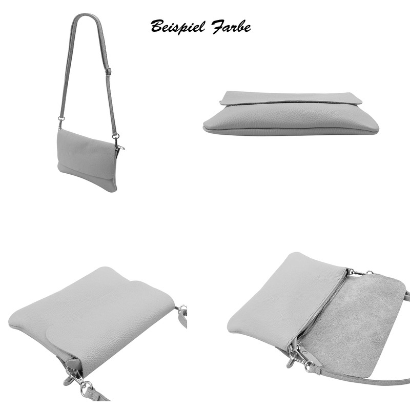SH Leder Real Leather Shoulder Bag, Clutch Bag, Small Evening