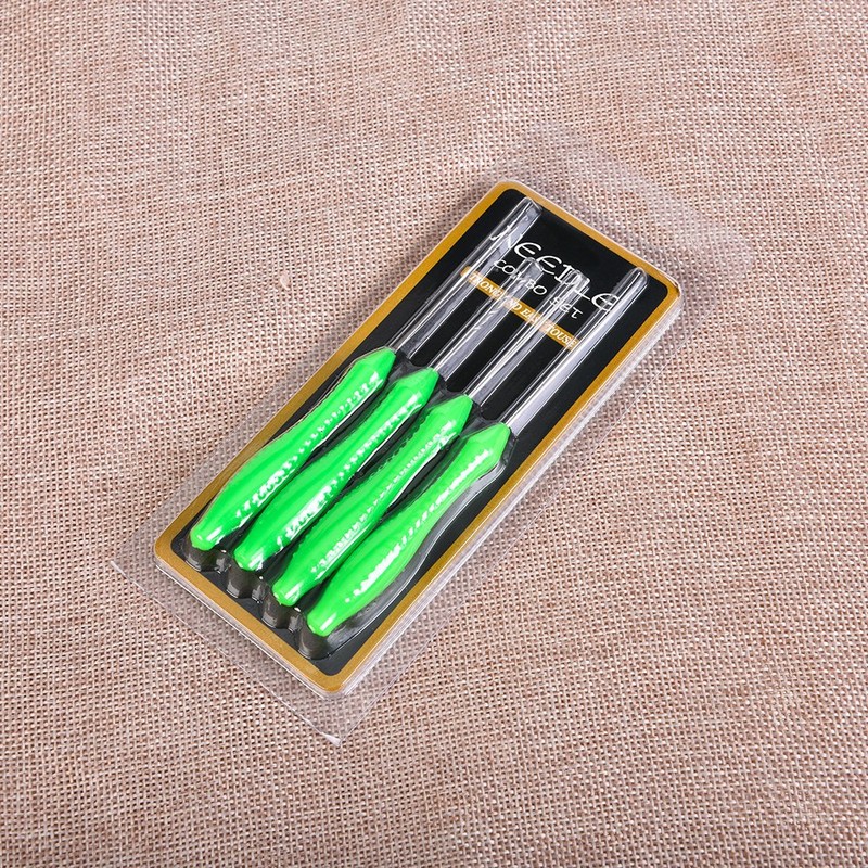 4Pcs Bait Needle Set, Mounted Worms Helpful to Make Terminal