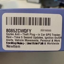 SPYTECGPS Spytec Anti-Theft Plug-in Car GPS Tracker Real-Time 5 Second Updates, Ignition O