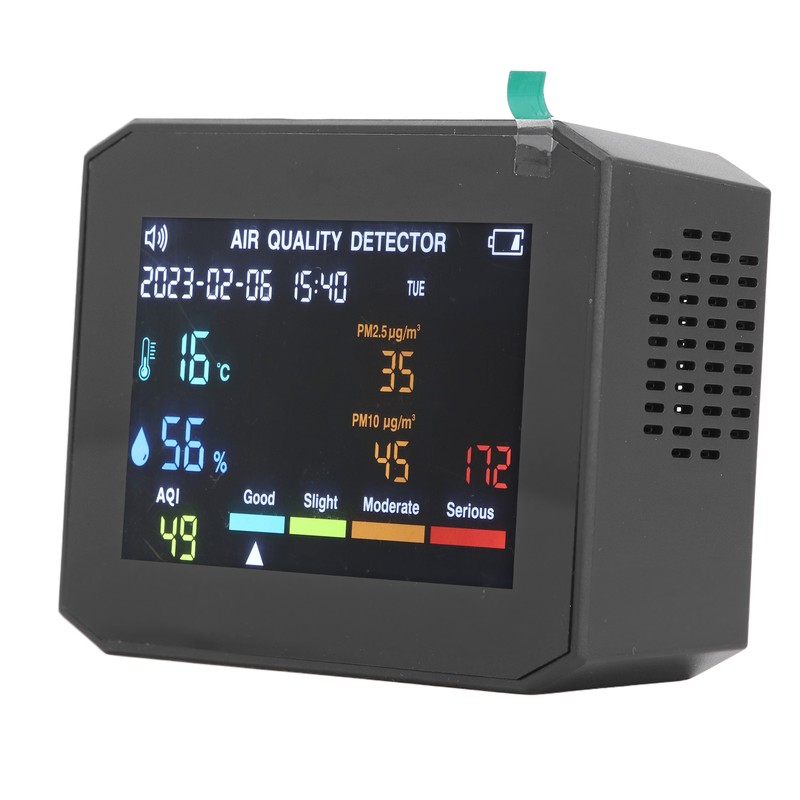 Air Quality Monitor PM2.5 PM10 HCHO TVOC CO2 Temperature Humidity