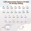 JHWELRG Letter Beads Set 1450 Alphabet Beads for Bracelets DIY